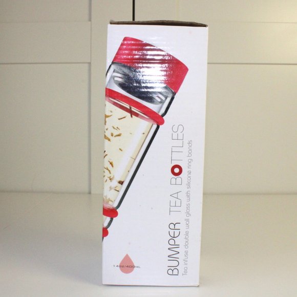 Asobu Bumper Tea Bottle Infuser Red - Picture 3 of 7